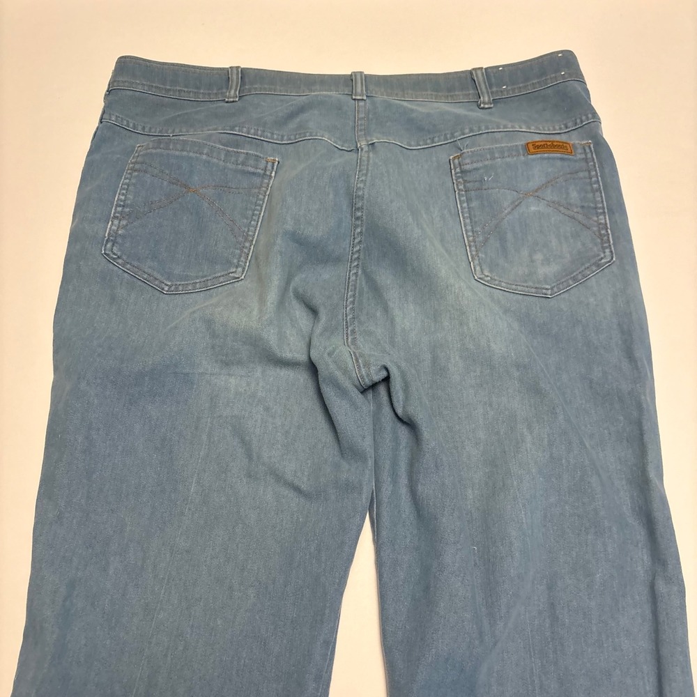Sportabouts Jeans Men 42x30 Light Blue Vintage Made in USA Straight Leg 0549